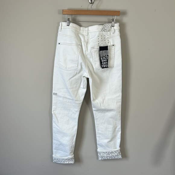 KSUBI Chitch Whitenoise Jean Button Fly T box White Mens Stretch Sz 32 NEW - Picture 10 of 16